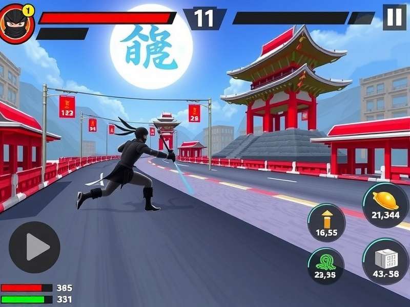 Ninja Speed Challenge gameplay screenshot